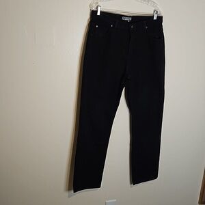 Lee Black Denim Relaxed Fit Jeans Size 14M